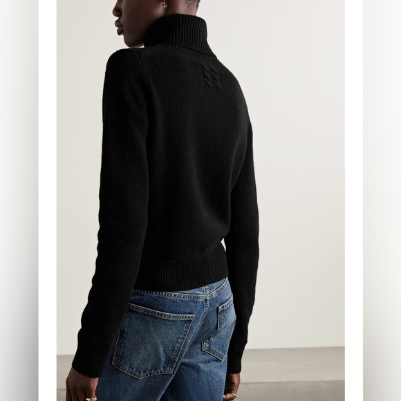 NILI LOTAN Hollyn cropped wool turtleneck sweater - Picture 5 of 10